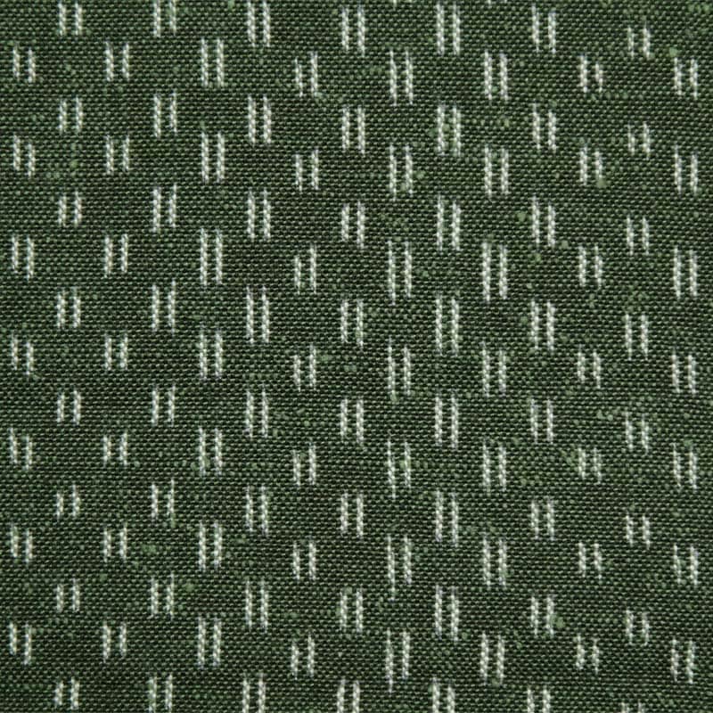 久留米絣反物 [あられ柄 緑] 1メートル単位 切り売り【SG0043】