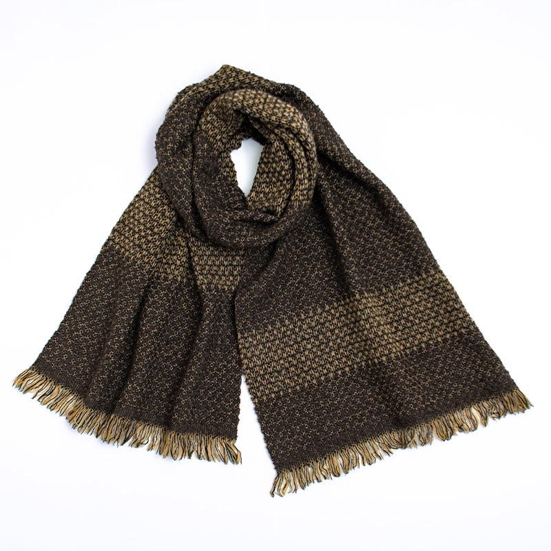 ウールコットンマフラー写真