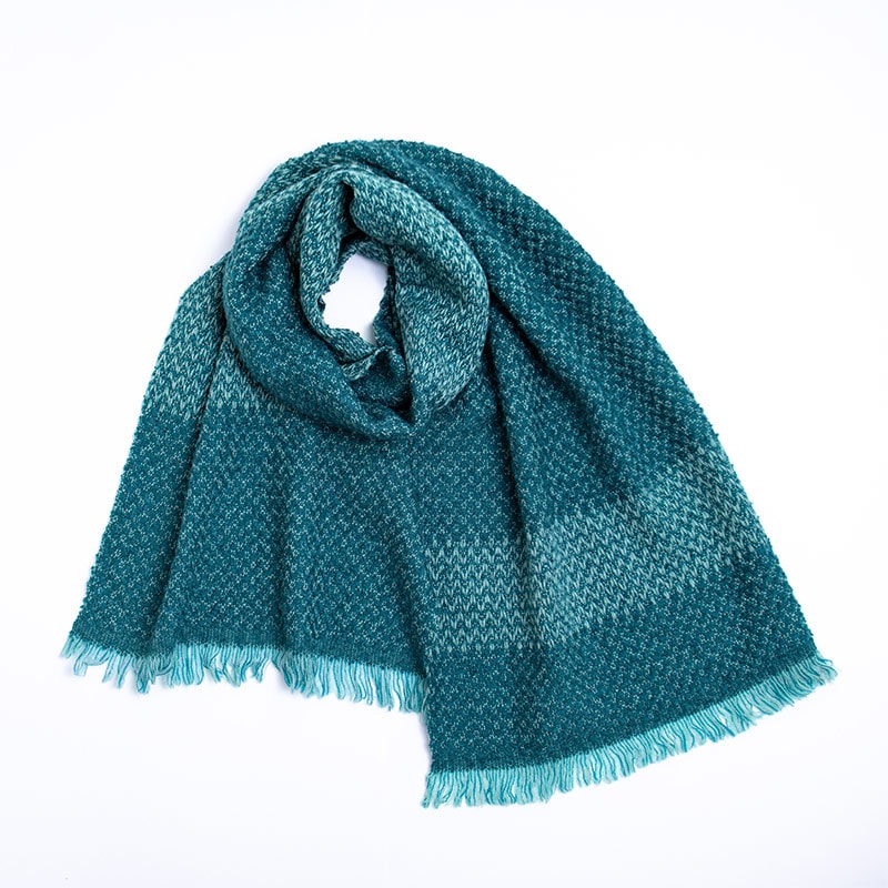 ウールコットンマフラー写真