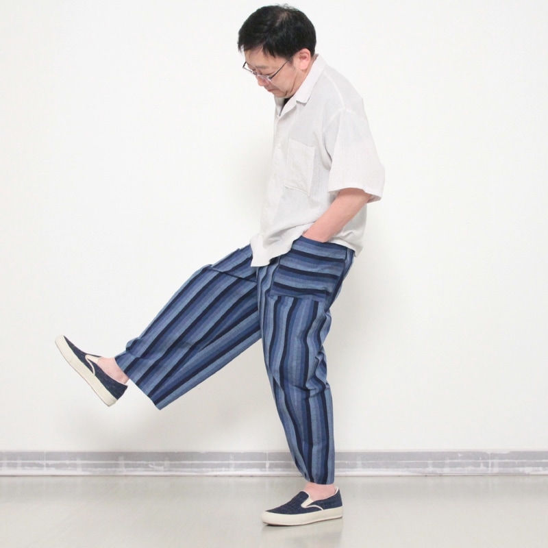 つくしワイドパンツ着用写真