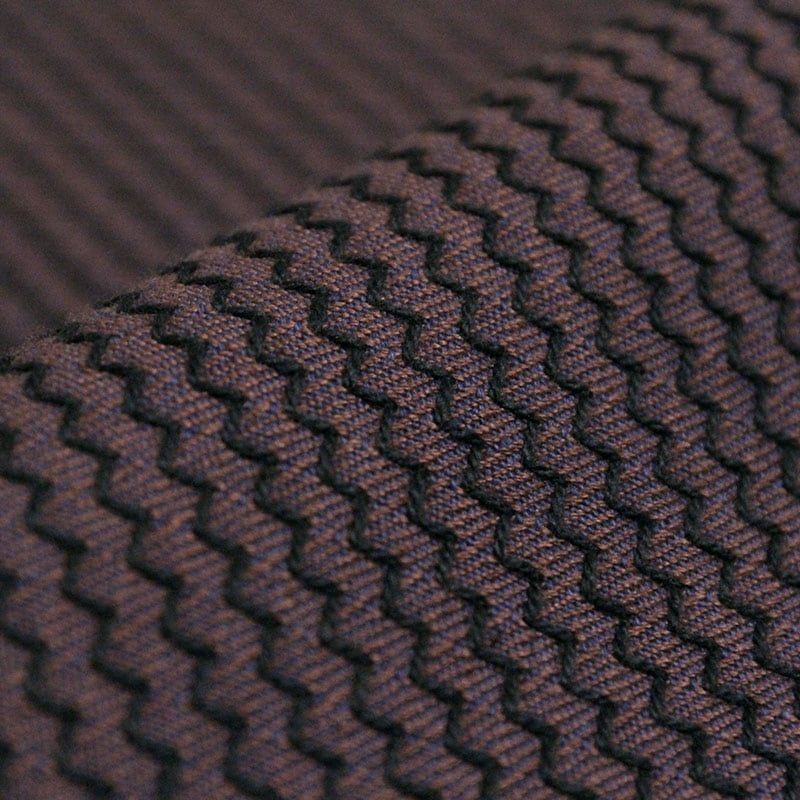 和木綿「刺子花織 こげ茶」生地