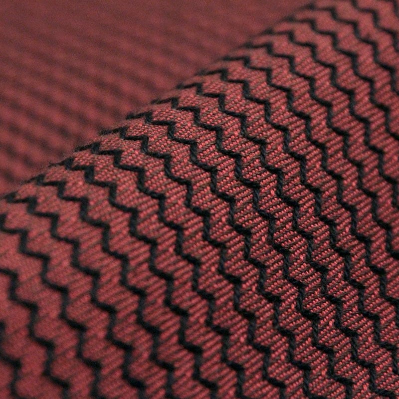 和木綿「刺子花織 赤」生地