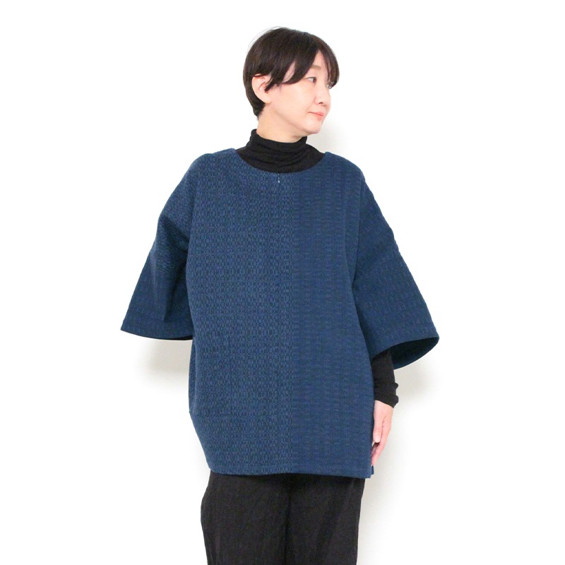 和木綿 変わり水鞠チュニック