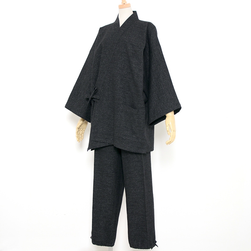 作務衣「熱砂 黒/白」