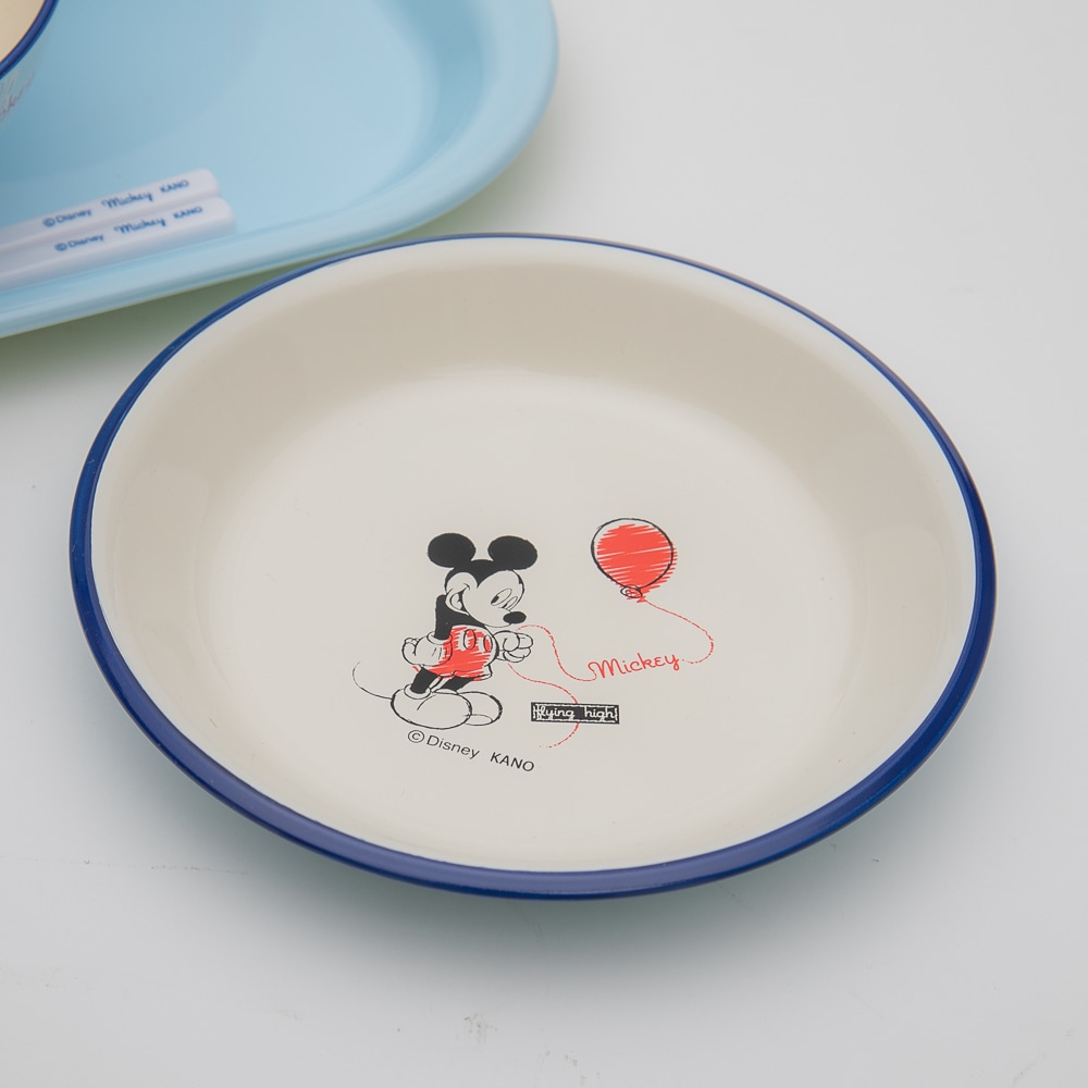 disney ミッキー お食い初め膳 S6P バルーン ディズニー ミッキーマウス ベビー食器セット 6点セット 【出産祝い 食器 食い初め膳  お食い初め膳 ベビー キッズ 子供 離乳食 男の子 女の子】-みよし漆器本舗