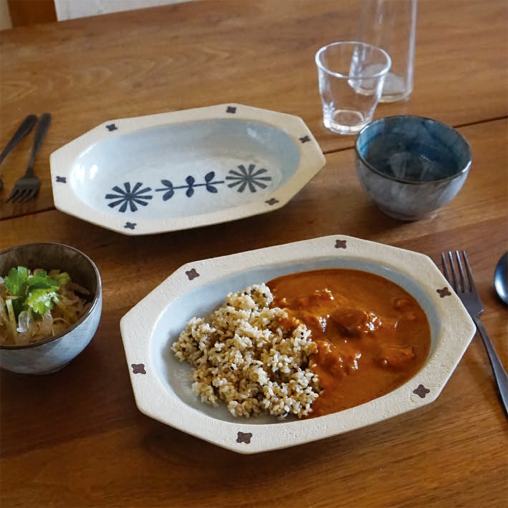 カレー皿 SEIJI HANA 深皿 茶【 カレー皿 パスタ皿 おしゃれ 楕円 北欧 