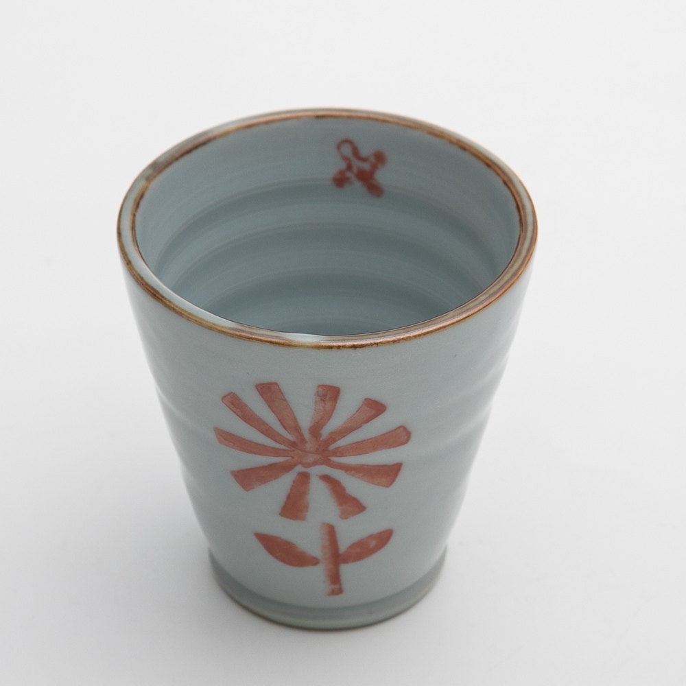 フリーカップ SEIJI HANA カップ 赤【 湯呑み 湯飲み 焼酎 お湯割り