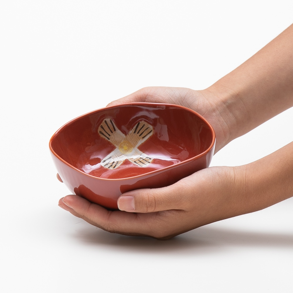 鉢 コバナ 中鉢 赤 【 小鉢 中鉢 ボウル おしゃれ 北欧 レトロ カフェ