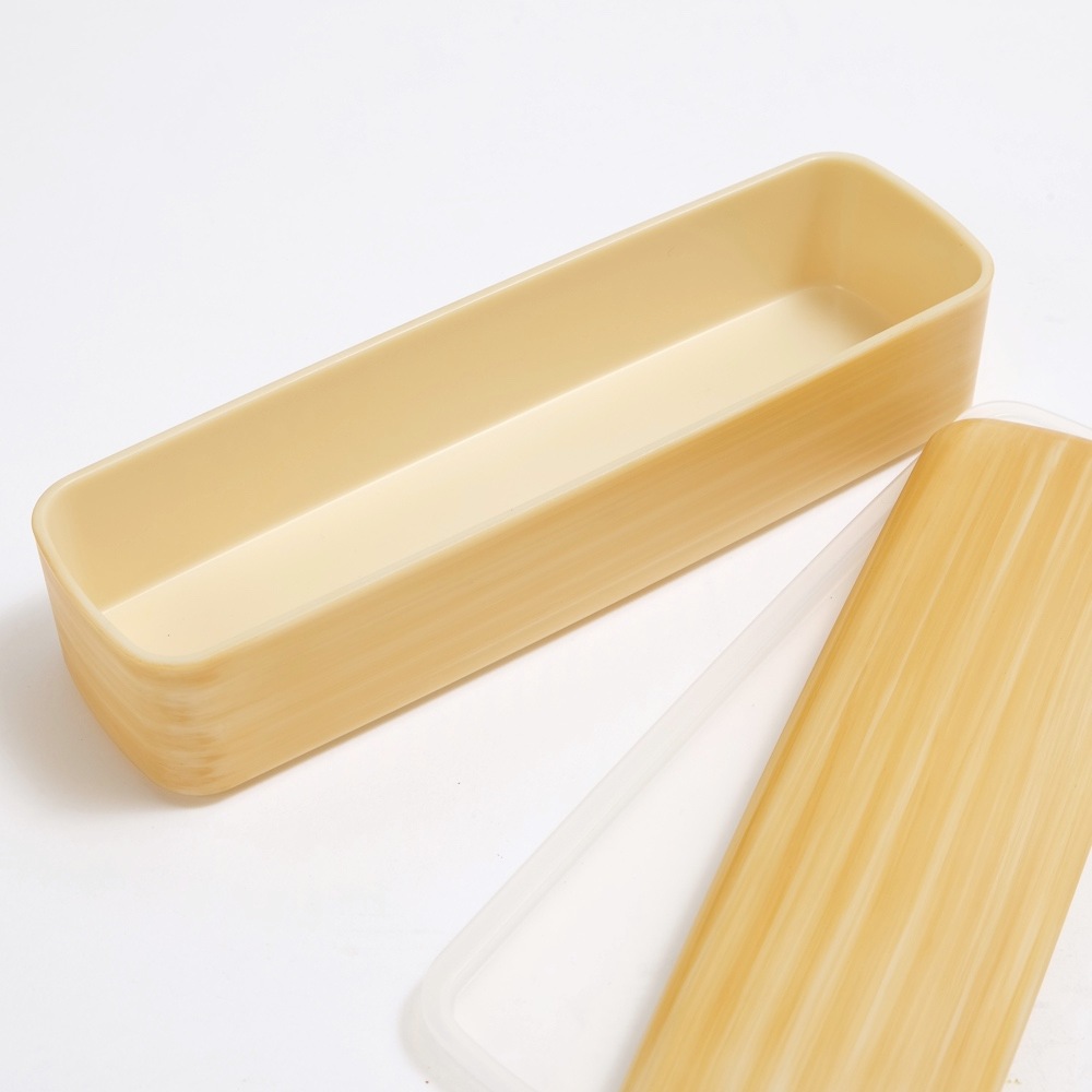 送料無料 お弁当箱 紀州塗り スリム 2段 ランチボックス 白木塗り