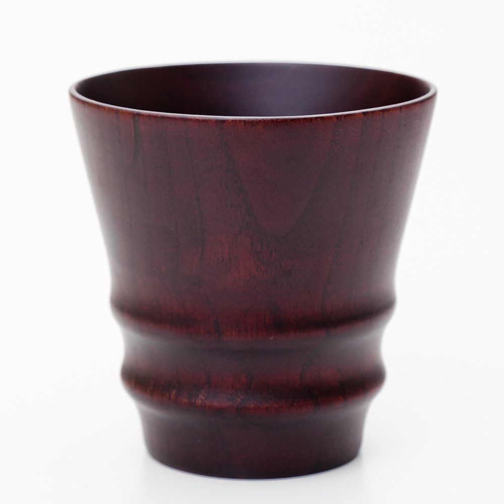 天然木製 デザインカップ ダークブラウン | カップ・茶器・酒器,カップ
