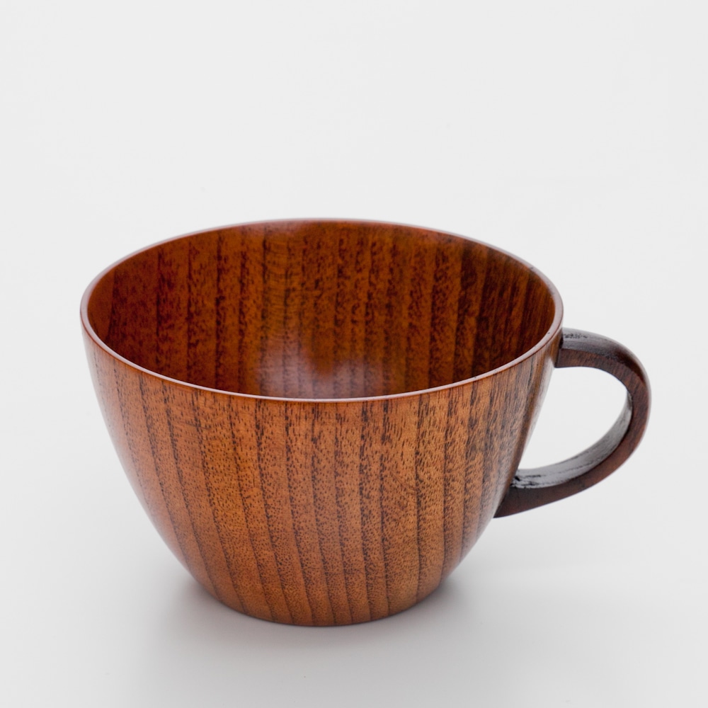 天然木製 小町コーヒーカップ 木目 漆塗り | カップ・茶器・酒器