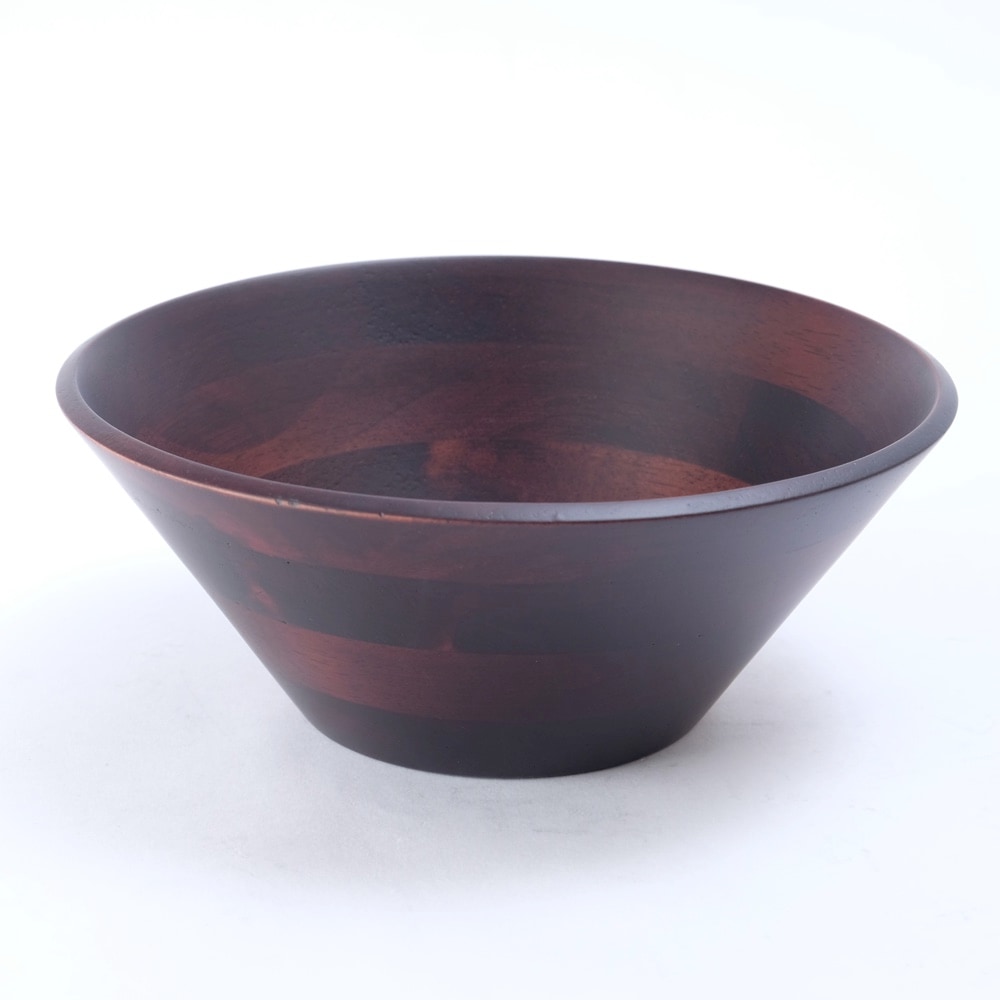 天然木製 サラダボール 20cm ブラウン ラバーウッド | 皿・盛器,大皿