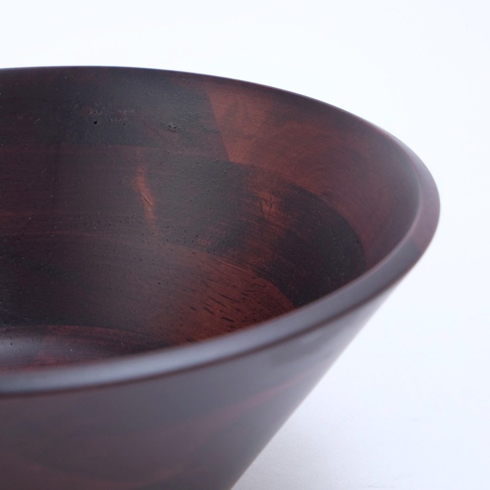 天然木製 サラダボール 20cm ブラウン ラバーウッド | 皿・盛器,大皿
