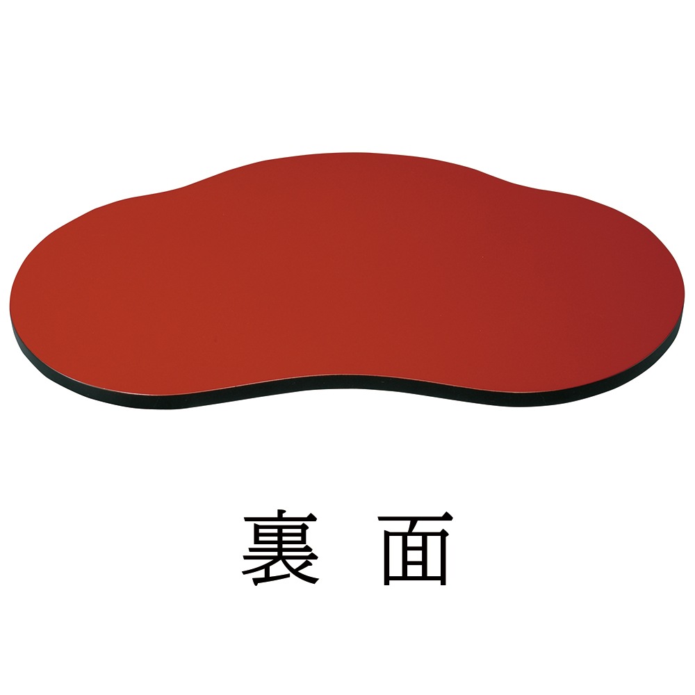 紀州塗り 花台 松型 15号 黒/朱 リバーシブル敷板 両面塗り 和風 和室