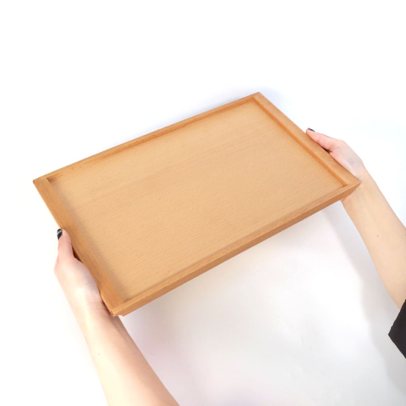 トレー お盆 木製 ブナの木 40.5cm おしゃれ カフェ 北欧 おぼん