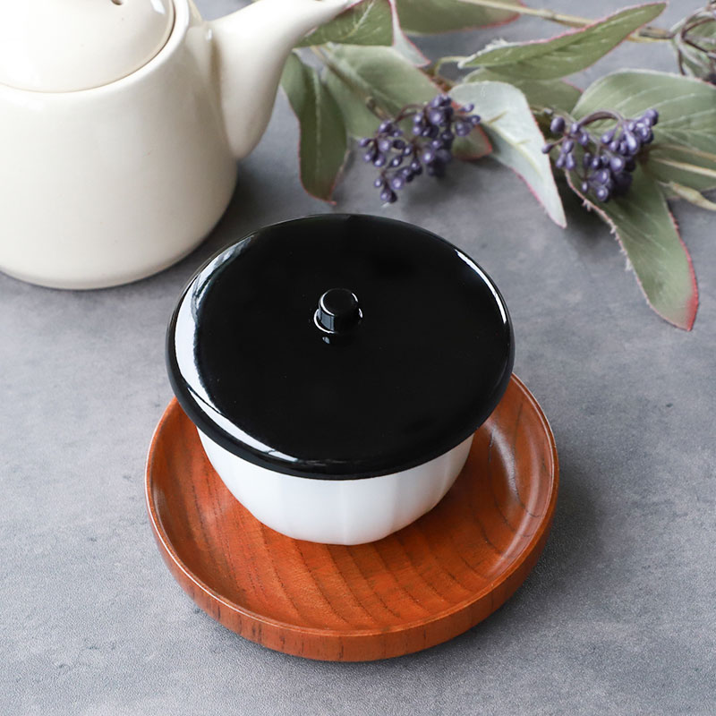 湯呑み蓋 会津塗り 日本製 選べる3サイズ つまみ付き おしゃれ 湯飲み