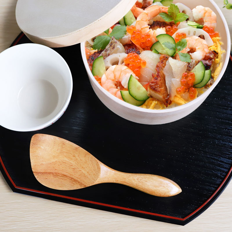 【漆塗り】天然木製おひつ しゃもじ篦セット しゃもじ 木製 白木 20.5cm ナチュラル 軽い 持ちやすい シンプル 木