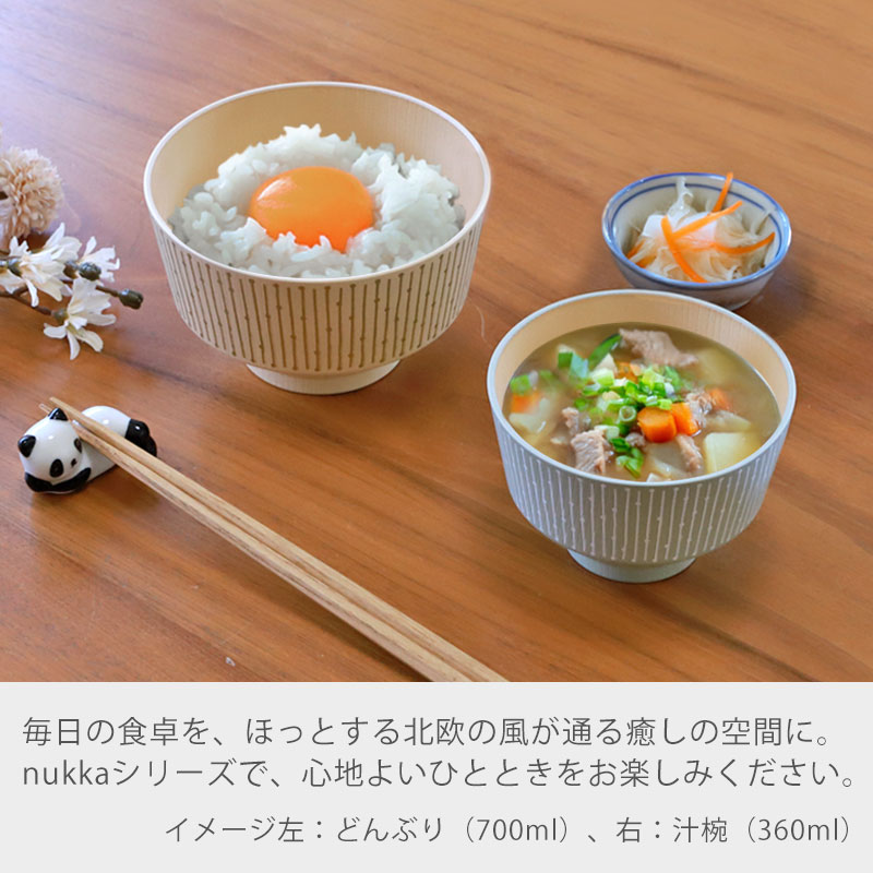 丼 どんぶり 700ml 食洗機対応 電子レンジ対応 nukka 日本製 山中漆器