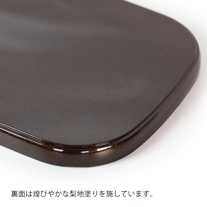 小判盆 36.3cm おぼん お盆 トレー 朱塗り 角型 長方形 和風 食事 カフェ シンプル トレイ 来客用 菓子盆 おうちカフェ 12寸 桜  さくら サクラ 日本製 紀州漆器 赤 レッド | 盆・膳・トレー,長角盆・長手盆 | みよし漆器本舗