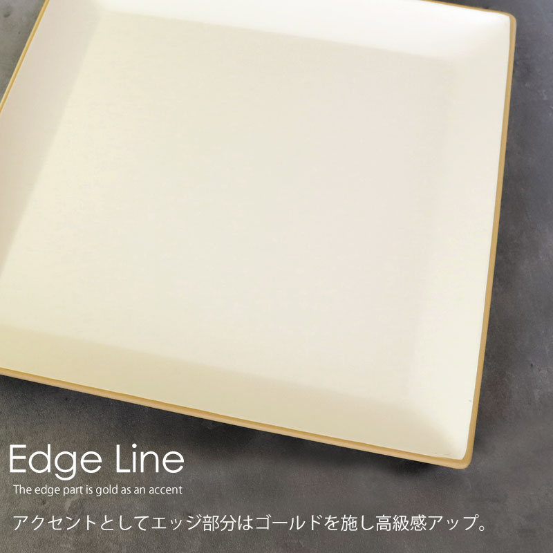 角盛皿 26cm エッジライン 山中塗 家庭用食洗機 乾燥機 電子レンジ