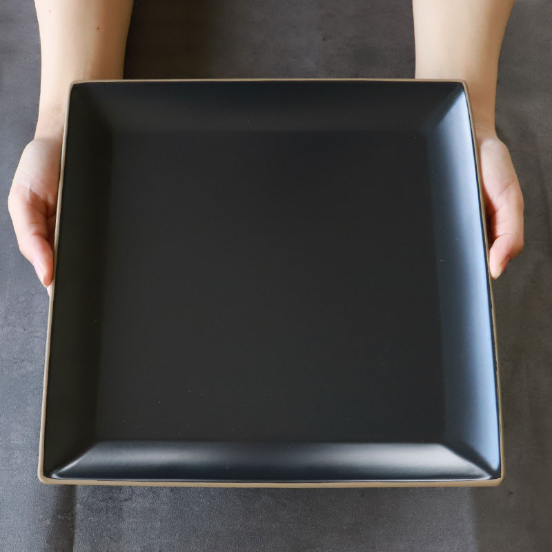 角盛皿 26cm エッジライン 山中塗 家庭用食洗機 乾燥機 電子レンジ