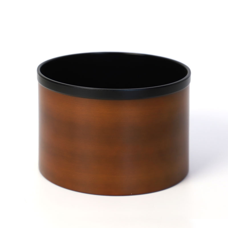 茶こぼし 紀州塗り 木目（大） 紀州漆器 建水 茶筒 茶色 日本茶 急須