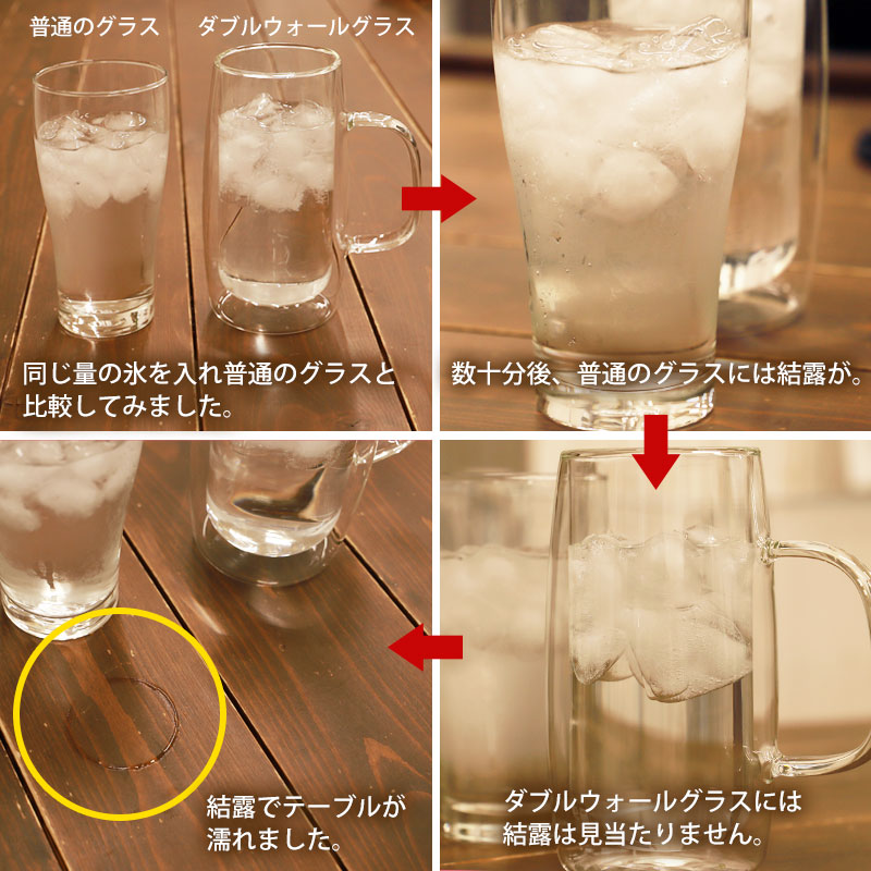 珠洲古窯 燻べ焼 ジョッキ 2客 ペア 中山達磨 栞付 未使用 木箱付き ビールジョッキ グラス ダブルウォール おしゃれ 大 ジョッキ 610ml
