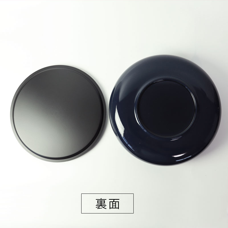 盆付き 菓子鉢 24cm 8寸 紀州塗 菓子器 蓋付 お盆 トレー 丸 ボール鉢