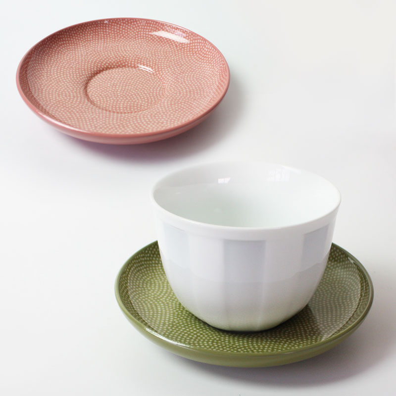 茶托 紀州塗り 4.2寸 12.8cm 1枚 鮫小紋 円形 日本製 国産 来客用