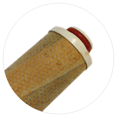 目詰まりしたフィルターのイメージ