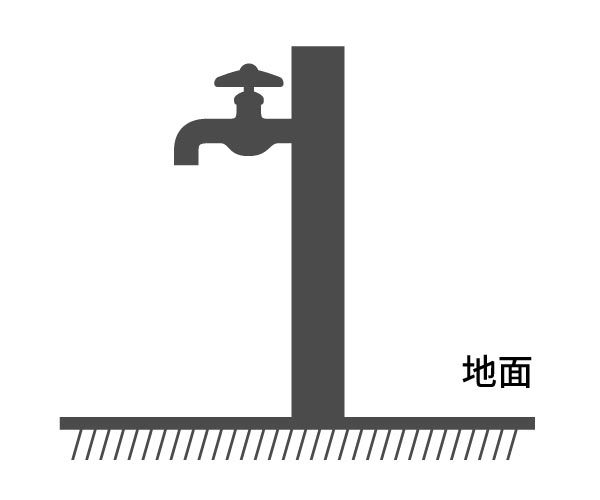 水栓柱（立水栓）のイメージ図