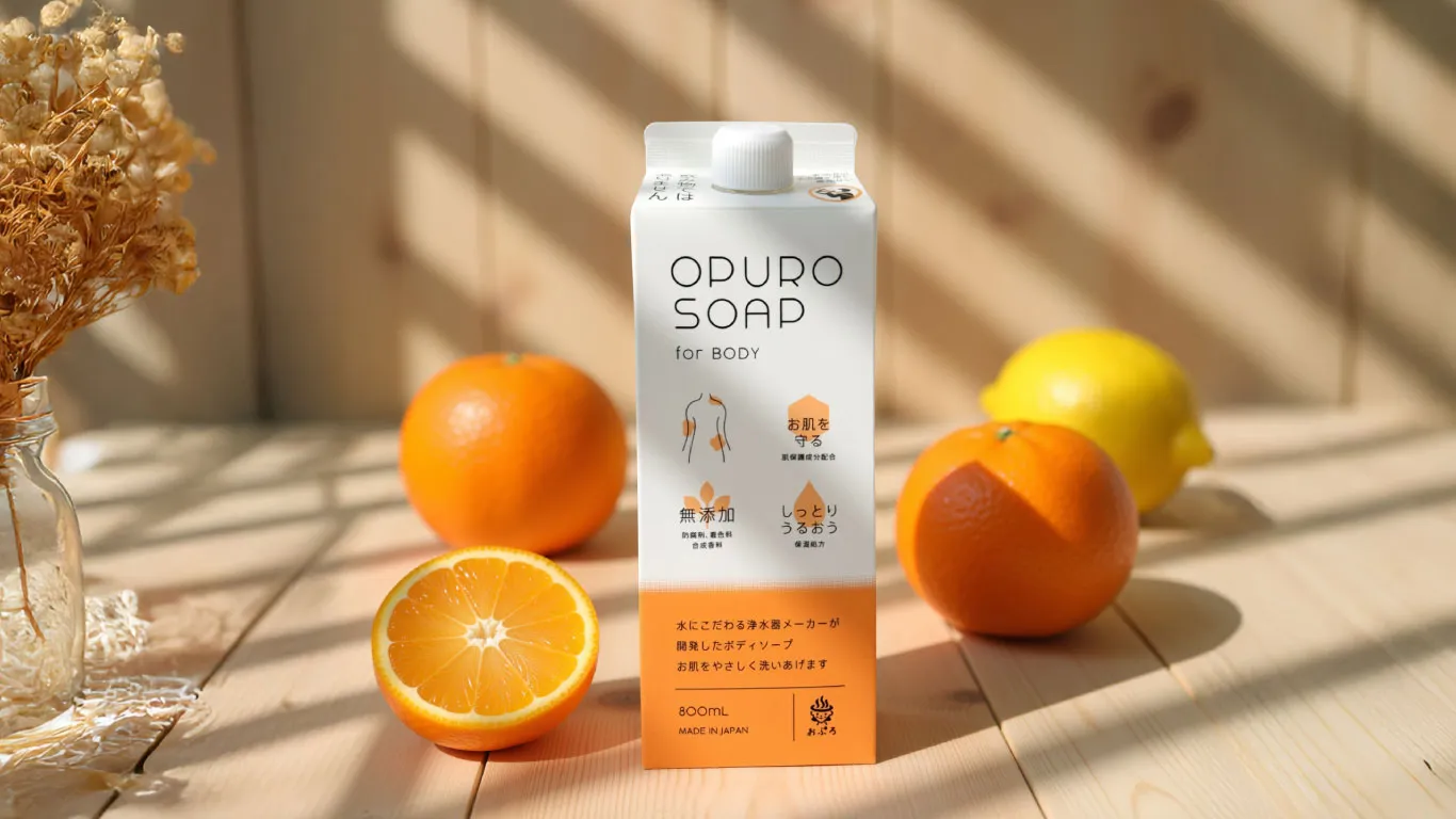 オーガニックなボディソープのイメージ