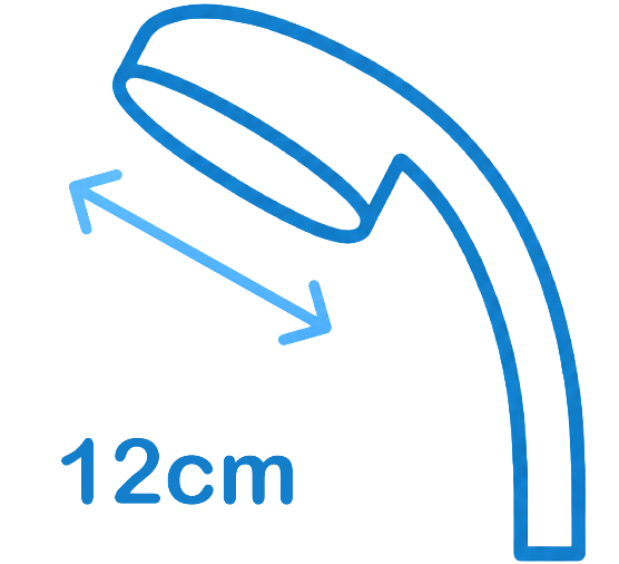 5Wayデカヘッドシャワー マットブラック｜止水レバー付き節水シャワー