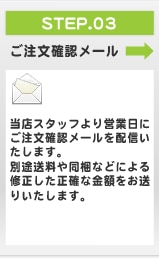 ご注文確認メール