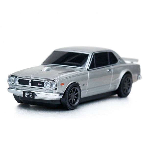 日産スカイライン NISSAN SKYLINE 2000GT-R Bluetooth対応 無線マウス (ガンメタ シルバー)