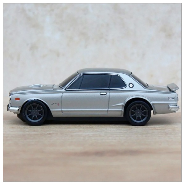 日産スカイライン NISSAN SKYLINE 2000GT-R Bluetooth対応 無線マウス (ガンメタ シルバー)