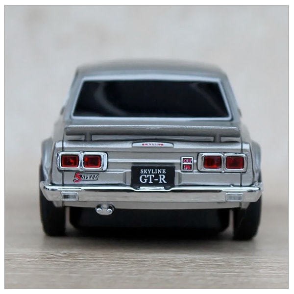 日産スカイライン NISSAN SKYLINE 2000GT-R Bluetooth対応 無線マウス (ガンメタ シルバー)