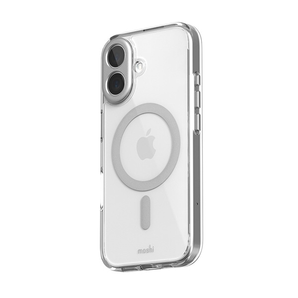 moshi iGlaze [99MO241011] for iPhone 16 (Luna Silver)