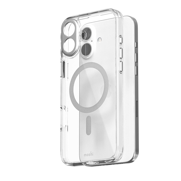 moshi iGlaze [99MO241012] for iPhone 16 Plus (Luna Silver)