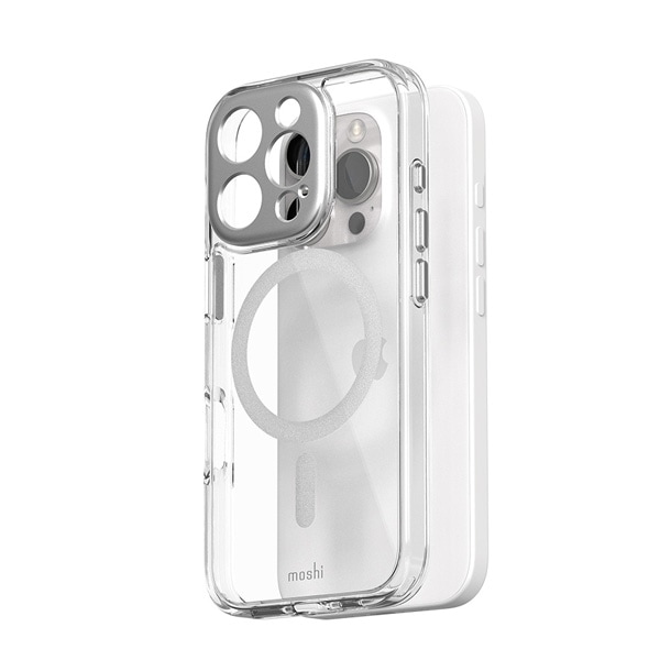 moshi iGlaze [99MO241013] for iPhone 16 Pro (Luna Silver)