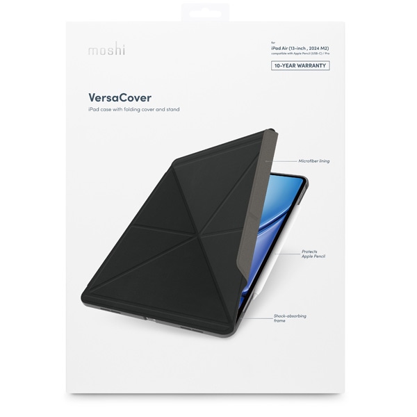 moshi VersaCover 99MO241610 (iPad Air 13 M2 (2024)) (Charcoal Black)