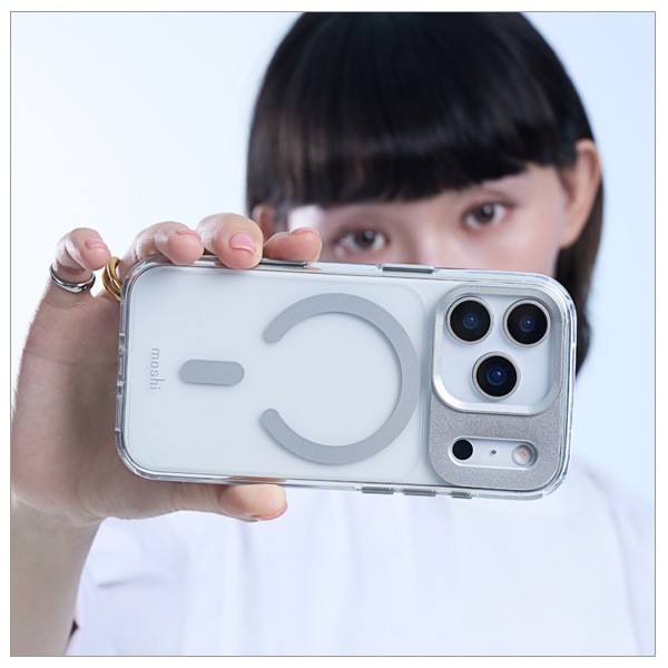 moshi iGlaze [99M2251023] for iPhone 17 Pro (Luna Silver)