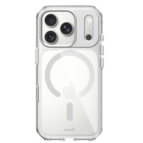 moshi iGlaze for iPhone 17 Pro (Luna Silver) MagSafe対応