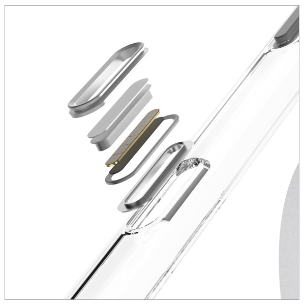 moshi iGlaze [99M2251024] for iPhone 17 Pro Max (Luna Silver)