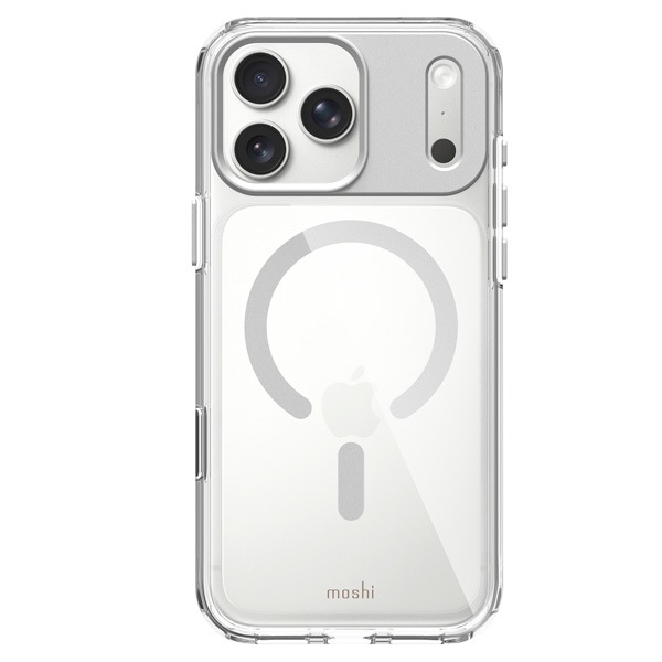 moshi iGlaze for iPhone 17 Pro Max (Luna Silver) MagSafe対応