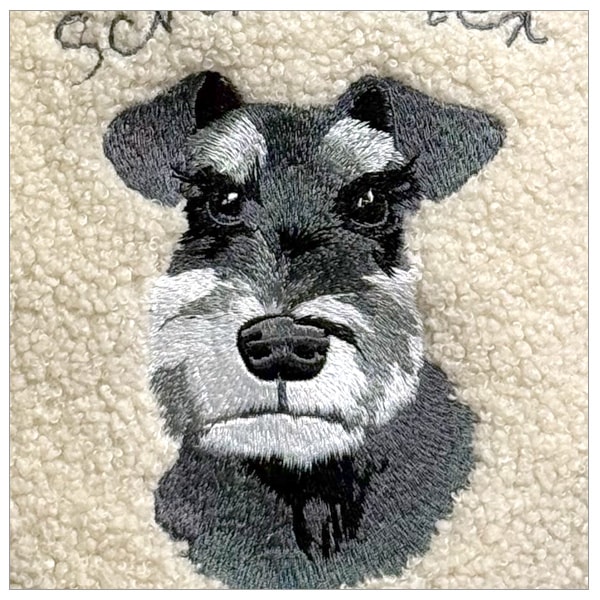 シュナウザー ボア刺繍コードトート | 雑貨・その他,シュナウザー