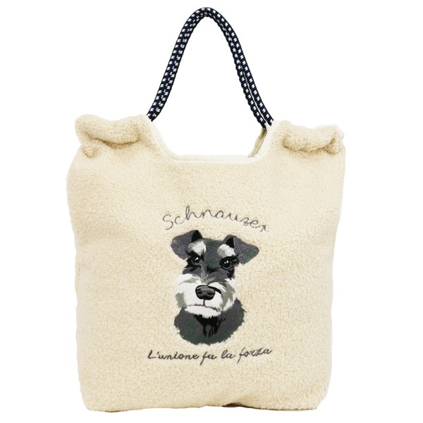 シュナウザー ボア刺繍コードトート | 雑貨・その他,シュナウザー