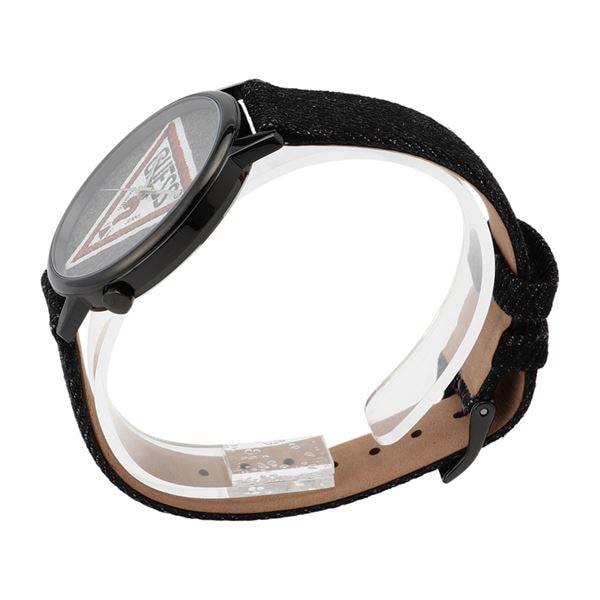ゲス 腕時計 メンズ レディース GUESS オリジナルズ ブラック 時計 デニム レザー V1014M2