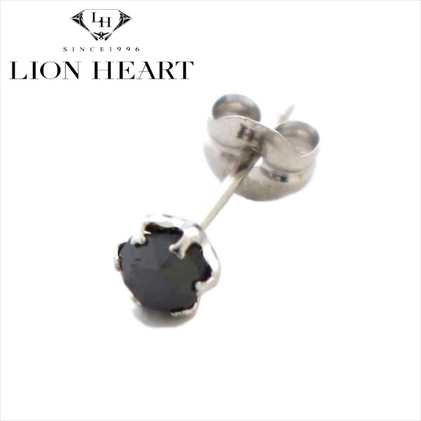 ライオンハート ピアス メンズ レディース 正規品 片耳 Lion Heart アクセサリー ブラックダイヤモンド 04e12ps M 送料無料