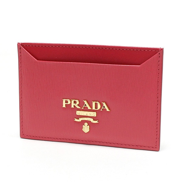 プラダ カードケース レディース PRADA Card Case レッド系